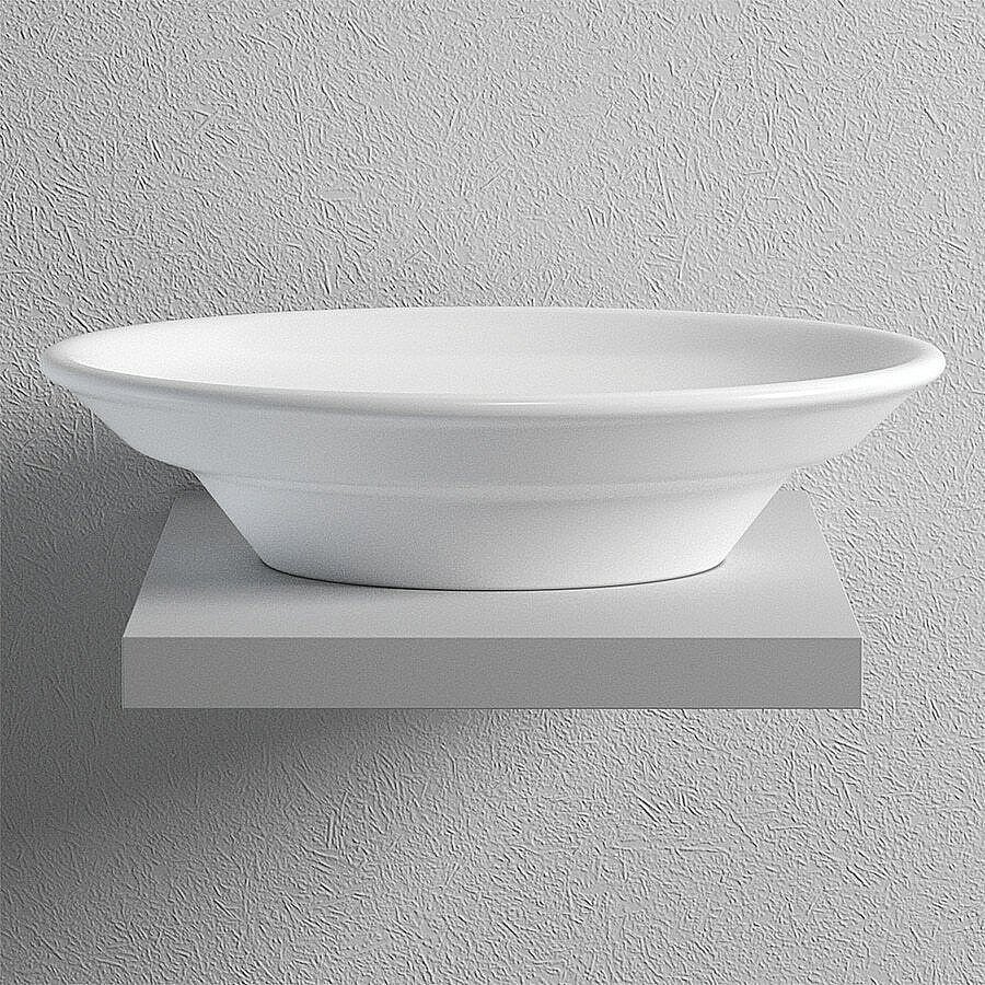 Раковина накладная Bien Dune 53 DNLG05301FD0W3000 белая купить в интернет-магазине Sanbest