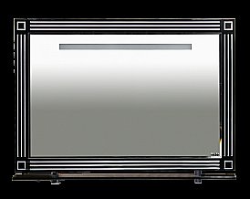 Зеркало Misty Venezia 103x80 черное патина в ванную от интернет-магазине сантехники Sanbest