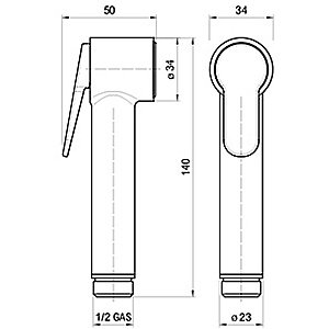 Гигиенический душ Bossini Paloma Brass E37005B.094 никель купить в интернет-магазине сантехники Sanbest