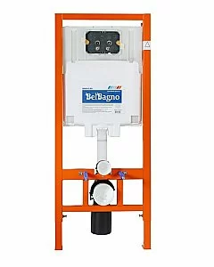 Унитаз подвесной BelBagno Loto BB070CHR/SC безободковый, с крышкой микролифт, с инсталляцией и кнопкой хром купить в интернет-магазине Sanbest