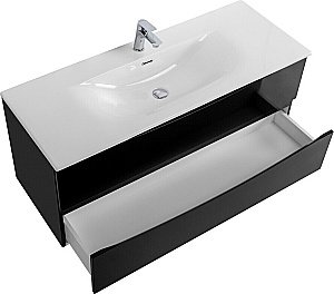 Тумба с раковиной BelBagno MARINO-CER-N-1200-2C-SO-NL-P Nero Lucido для ванной в интернет-магазине Sanbest