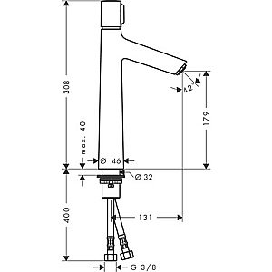 Смеситель для раковины Hansgrohe Talis Select S 72045000 хром купить в интернет-магазине сантехники Sanbest