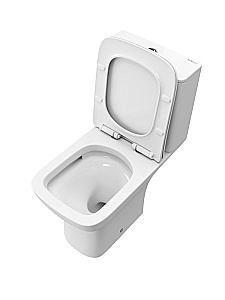 Унитаз-компакт BelBagno ROMANO-TOR BB2803CP/T-TOR/SC белый, с крышкой микролифт, с бачком, безободковый, слив-торнадо купить в интернет-магазине Sanbest