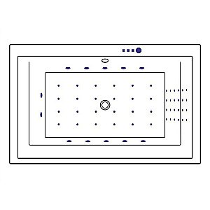 Ванна акриловая Excellent Crown Lux NANO WAEX.CRO19.NANO.GL 190x90 белая с гидромассажем купить в интернет-магазине Sanbest