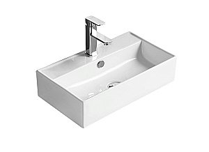 Раковина накладная SantiLine 55 SL-1098 белая купить в интернет-магазине Sanbest