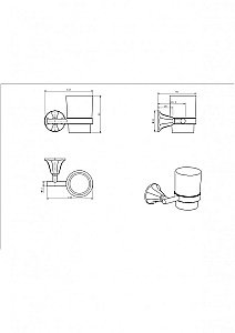 Стакан для зубных щеток CeramaLux Biatrichi 73002-1 черный матовый купить в интернет-магазине сантехники Sanbest