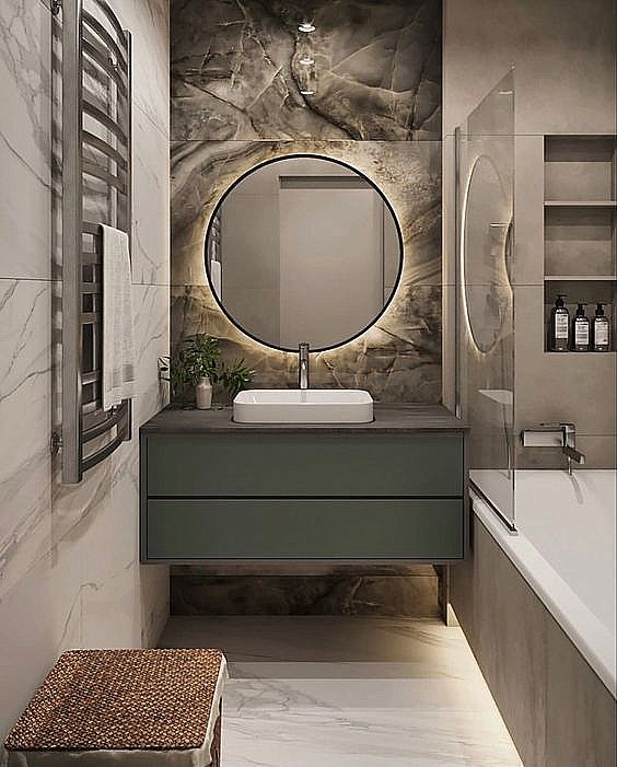 Зеркало Art&Max Sanremo AM-San-1000-DS-F-Nero в ванную от интернет-магазине сантехники Sanbest