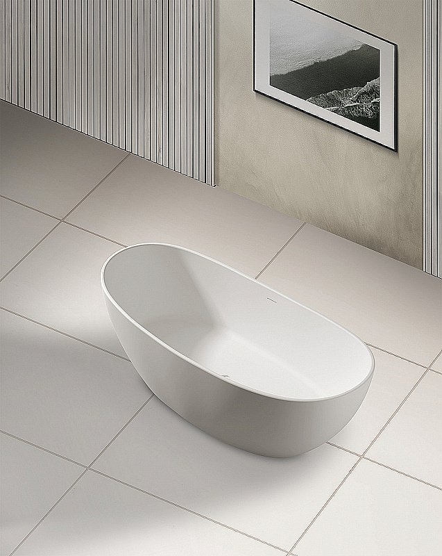 Ванна Abber Stein 180x85 AS9615-1.8 белая матовая купить в интернет-магазине Sanbest