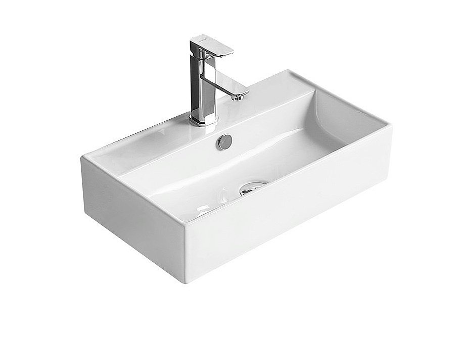 Раковина накладная SantiLine 55 SL-1098 белая купить в интернет-магазине Sanbest