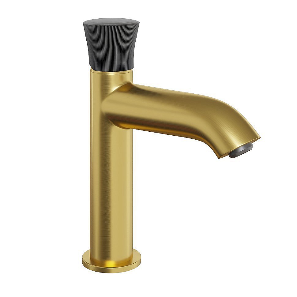 Смеситель для раковины PAINI Domus 18PJ205PZ золото матовое купить в интернет-магазине сантехники Sanbest