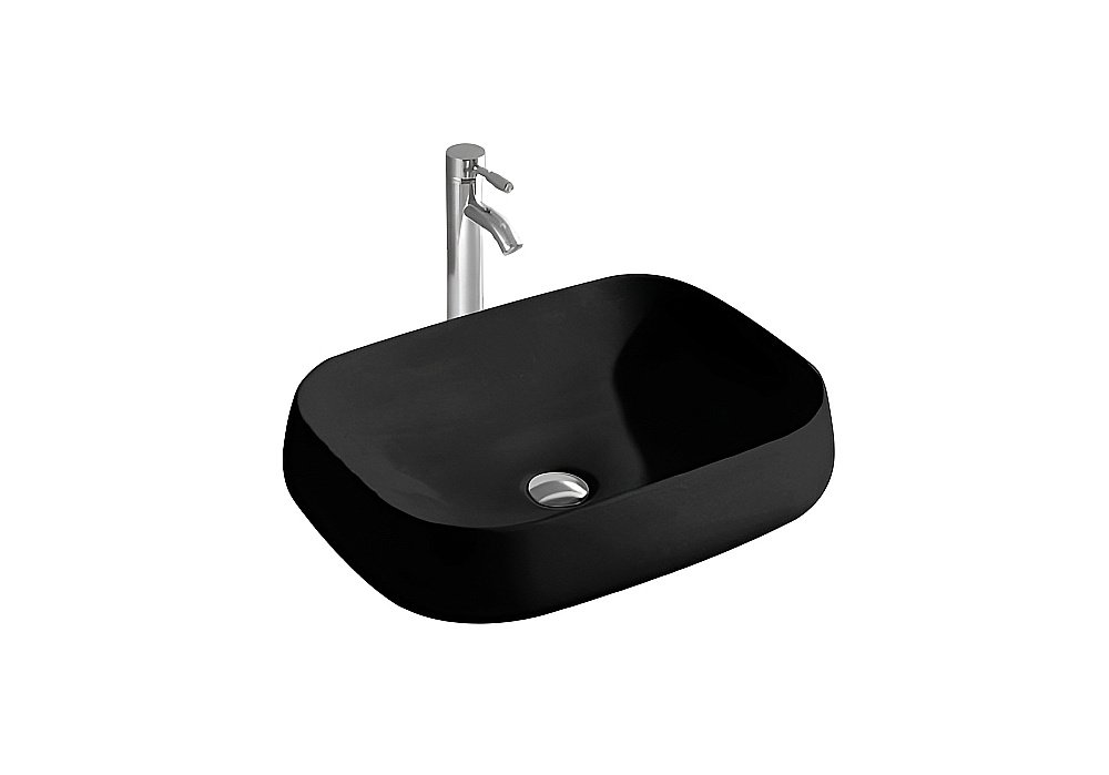 Раковина накладная Aquatek 56 AQ5526-MB черная матовая купить в интернет-магазине Sanbest