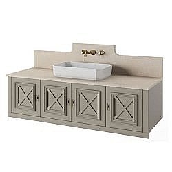 Тумба под раковину со столешницей Caprigo Ischia 150 купить в интернет-магазине сантехники Sanbest