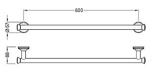 Полотенцедержатель Schein SUPERIOR 7066037 хром/Swarovski купить в интернет-магазине сантехники Sanbest
