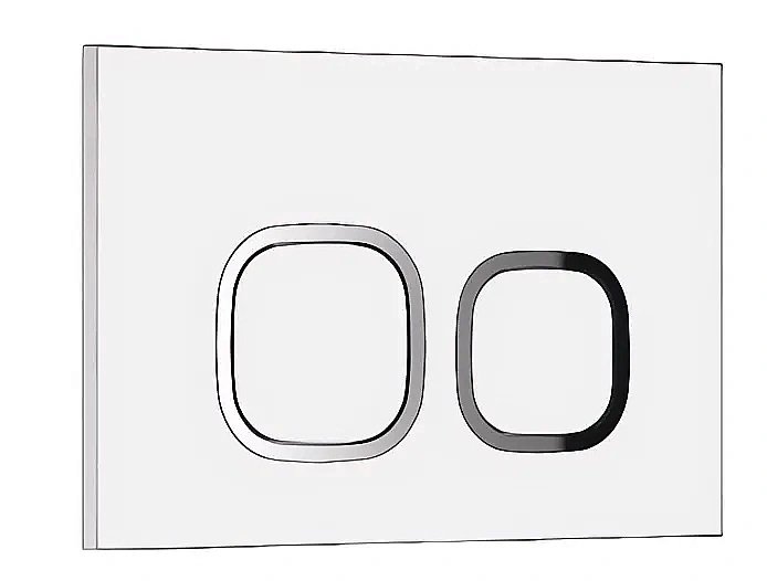 Кнопка для инсталляции CeruttiSpa 8960 белая глянцевая купить в интернет-магазине сантехники Sanbest