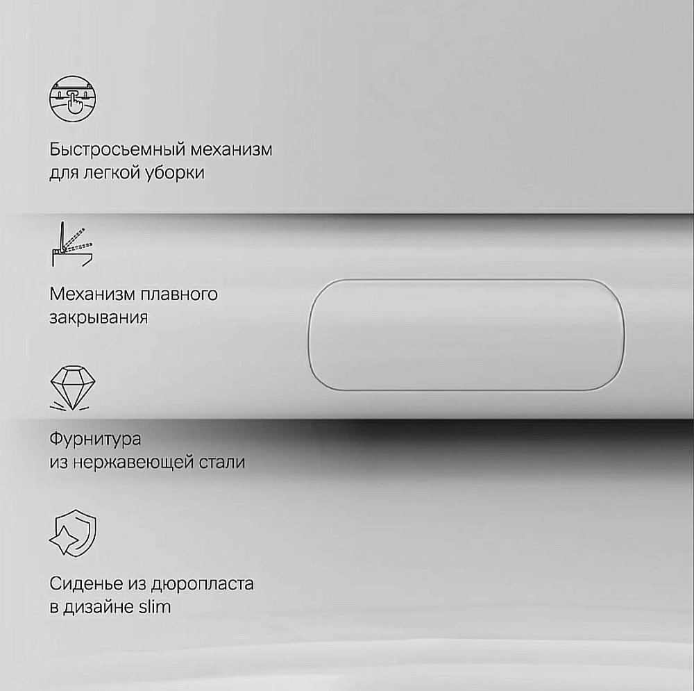 Унитаз подвесной AM.PM Like C801900SC белый, безободковый купить в интернет-магазине Sanbest