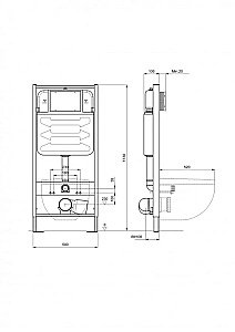 Унитаз с инсталляцией Aquatek Либра SET AQUATEK ЛИБРА N KDI21 с белой кнопкой, с крышкой микролифт, безободковый купить в интернет-магазине Sanbest