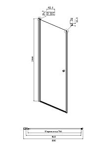 Душевой уголок Ambassador Elysium CX 111011110СX-100СX 90х100 стекло прозрачное/профиль хром купить в интернет-магазине Sanbest