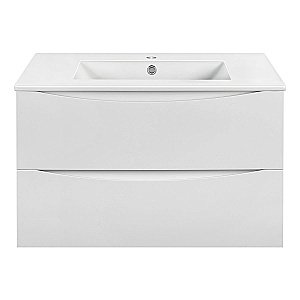 Тумба с раковиной Vincea Mia VMC-2MC800GW + VBS-13980 800 G.White для ванной в интернет-магазине Sanbest