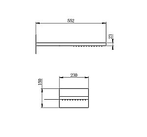 Верхний душ WONZON & WOGHAND, Белый матовый (WW-HS101-MW) купить в интернет-магазине сантехники Sanbest