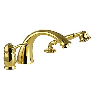 Смеситель на борт ванны Migliore Lem золото купить в интернет-магазине сантехники Sanbest