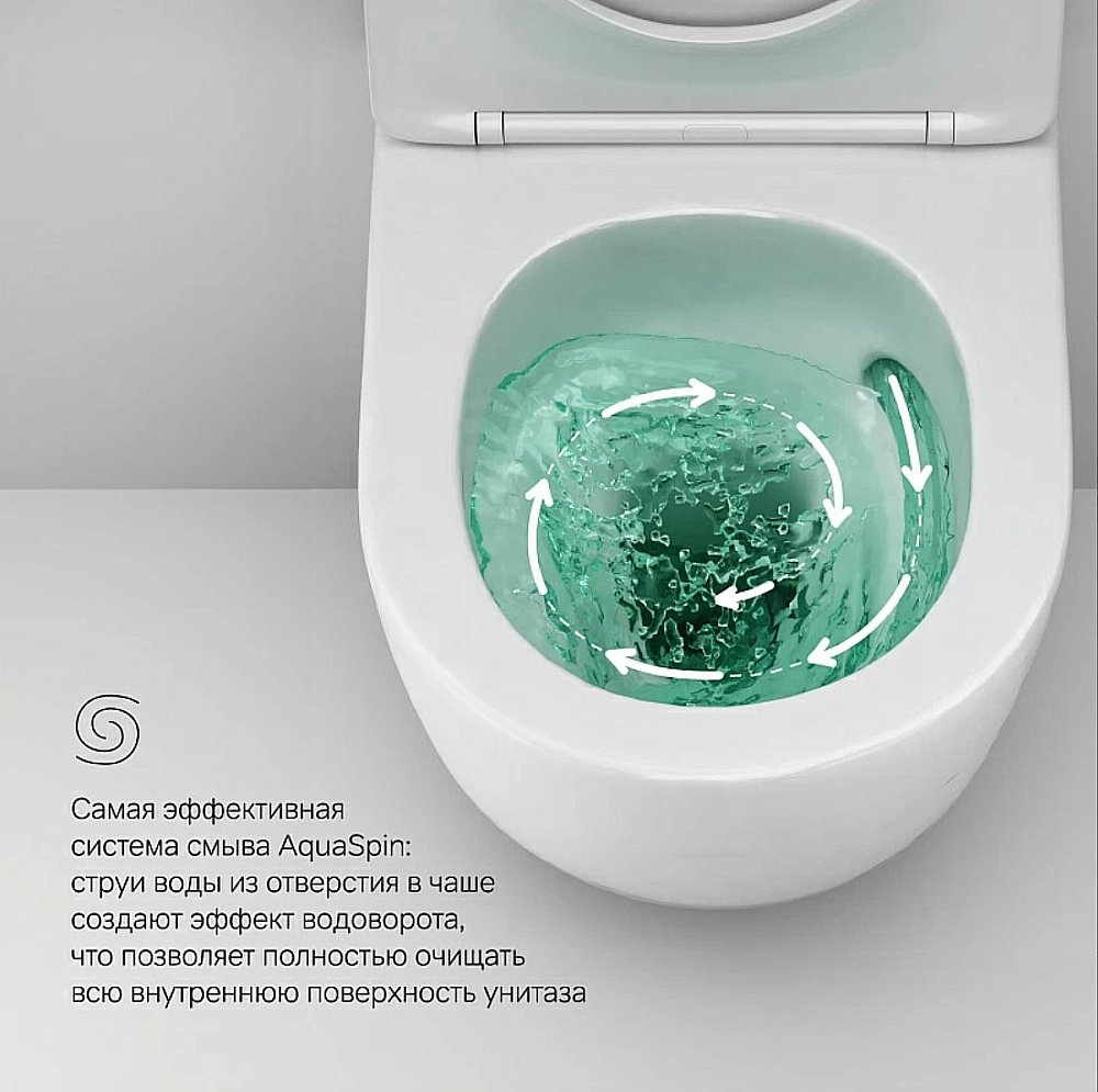 Унитаз подвесной AM.PM Like C801900SC белый, безободковый купить в интернет-магазине Sanbest