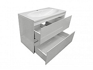 Тумба с раковиной Эстет Malta Luxe 80 любой цвет тумбы и раковины под заказ для ванной в интернет-магазине Sanbest