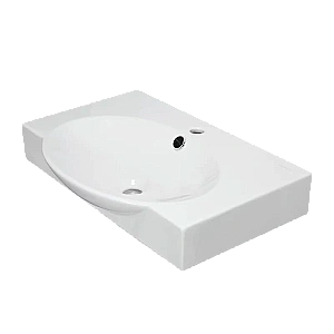 Раковина Sanita luxe Infinity 65 INF65SLWB01KR белая купить в интернет-магазине Sanbest