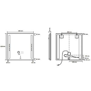 Зеркало Bemeta 101301127 хром в ванную от интернет-магазине сантехники Sanbest