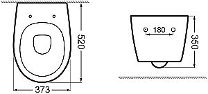 Унитаз подвесной Aquanet ZV-1 белый с крышкой микролифт, безободковый, слив-торнадо купить в интернет-магазине Sanbest
