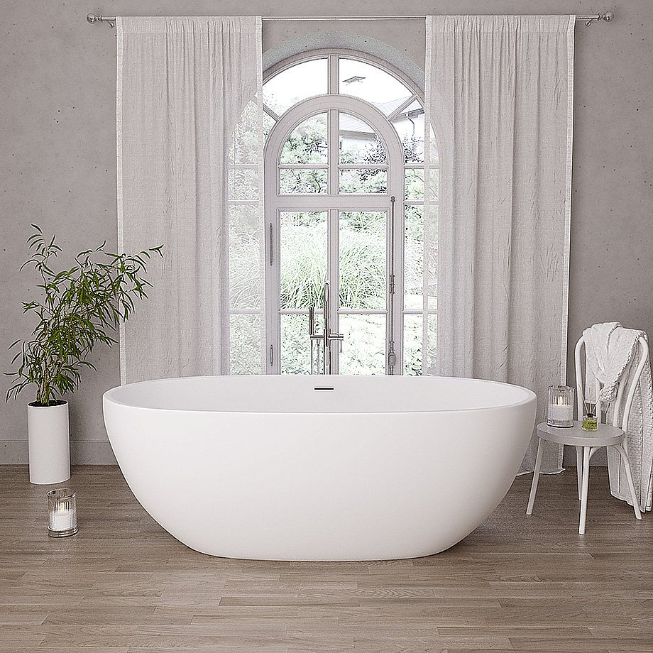 Ванна акриловая Grossman Classic GR-2503M 170х87 белая матовая купить в интернет-магазине Sanbest