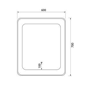 Зеркало IDDIS Esper ESP6000i98 60 в ванную от интернет-магазине сантехники Sanbest