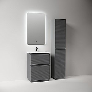 Тумба с раковиной Sancos FOLK Floor FL60FGS/CN7011 60 Grey soft для ванной в интернет-магазине Sanbest