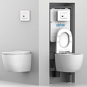 Кнопка для инсталляции ABBER AC0122SMB черная матовая купить в интернет-магазине сантехники Sanbest