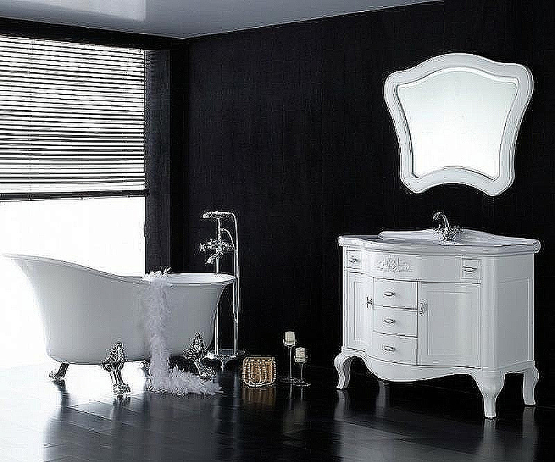 Зеркало Belbagno GEMMA 100 BB03S/VP Венецианский перламутр в ванную от интернет-магазине сантехники Sanbest