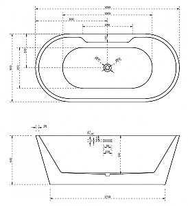 Акриловая ванна ABBER AB9299-1.6 160х80 купить в интернет-магазине Sanbest