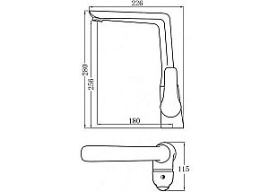 Смеситель для кухни Aquanet Pragmatic AF430-41С купить в интернет-магазине сантехники Sanbest