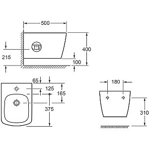 Биде Allen Brau Infinity 4.33005.20 белое купить в интернет-магазине Sanbest