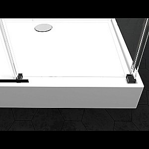 Душевая кабина Black&White Galaxy G8708 110x80 купить в интернет-магазине Sanbest