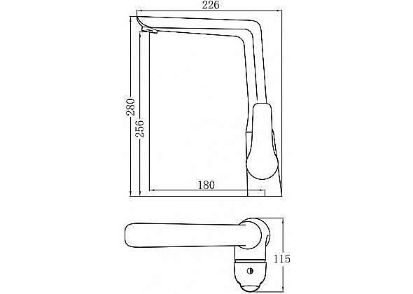 Смеситель для кухни Aquanet Pragmatic AF430-41С купить в интернет-магазине сантехники Sanbest