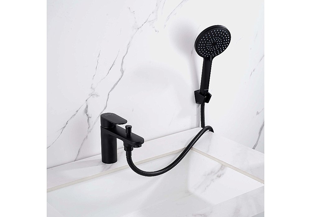 Смеситель на борт ванны Aquatek Ника AQ1844MB черный матовый купить в интернет-магазине сантехники Sanbest