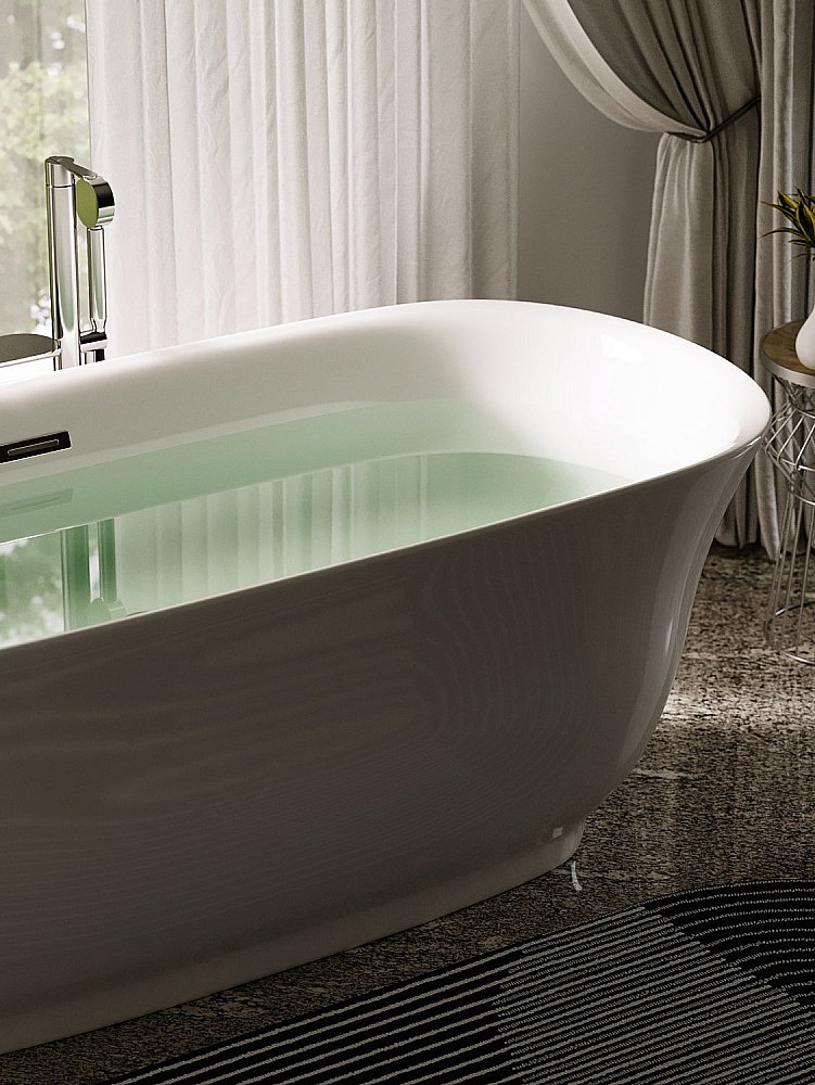 Акриловая ванна Sancos Viva 170х80 FB08 белая купить в интернет-магазине Sanbest