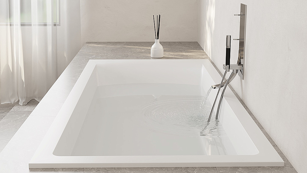Ванна Salini CASCATA S-sense 105011G 150x70 белая купить в интернет-магазине Sanbest
