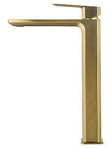 Смеситель для раковины высокий WONZON & WOGHAND DIAMOND, Брашированное золото (WW-88239011- BG ) купить в интернет-магазине сантехники Sanbest