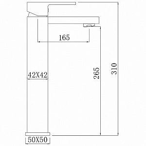 Смеситель для раковины Comforty FC045B-CMT черный матовый купить в интернет-магазине сантехники Sanbest