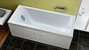 Ванна из искусственного камня Marmo Bagno Ницца 170х70 MB-N170-70 белая купить в интернет-магазине Sanbest