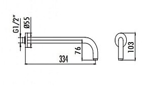 Держатель верхнего душа CREAVIT A12 купить в интернет-магазине сантехники Sanbest