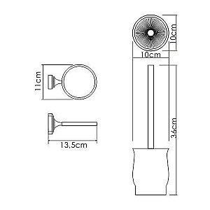 Ёршик для туалета WasserKRAFT K-24127 купить в интернет-магазине сантехники Sanbest