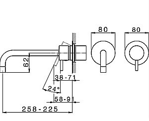 Смеситель для раковины Cisal LESS NEW LN00551721 купить в интернет-магазине сантехники Sanbest