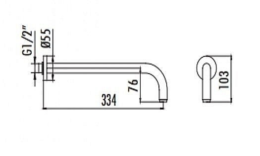 Держатель верхнего душа CREAVIT A12 купить в интернет-магазине сантехники Sanbest