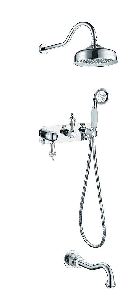 Душевая система Boheme Brillante Ripresa 348 хром/Swarovski купить в интернет-магазине сантехники Sanbest